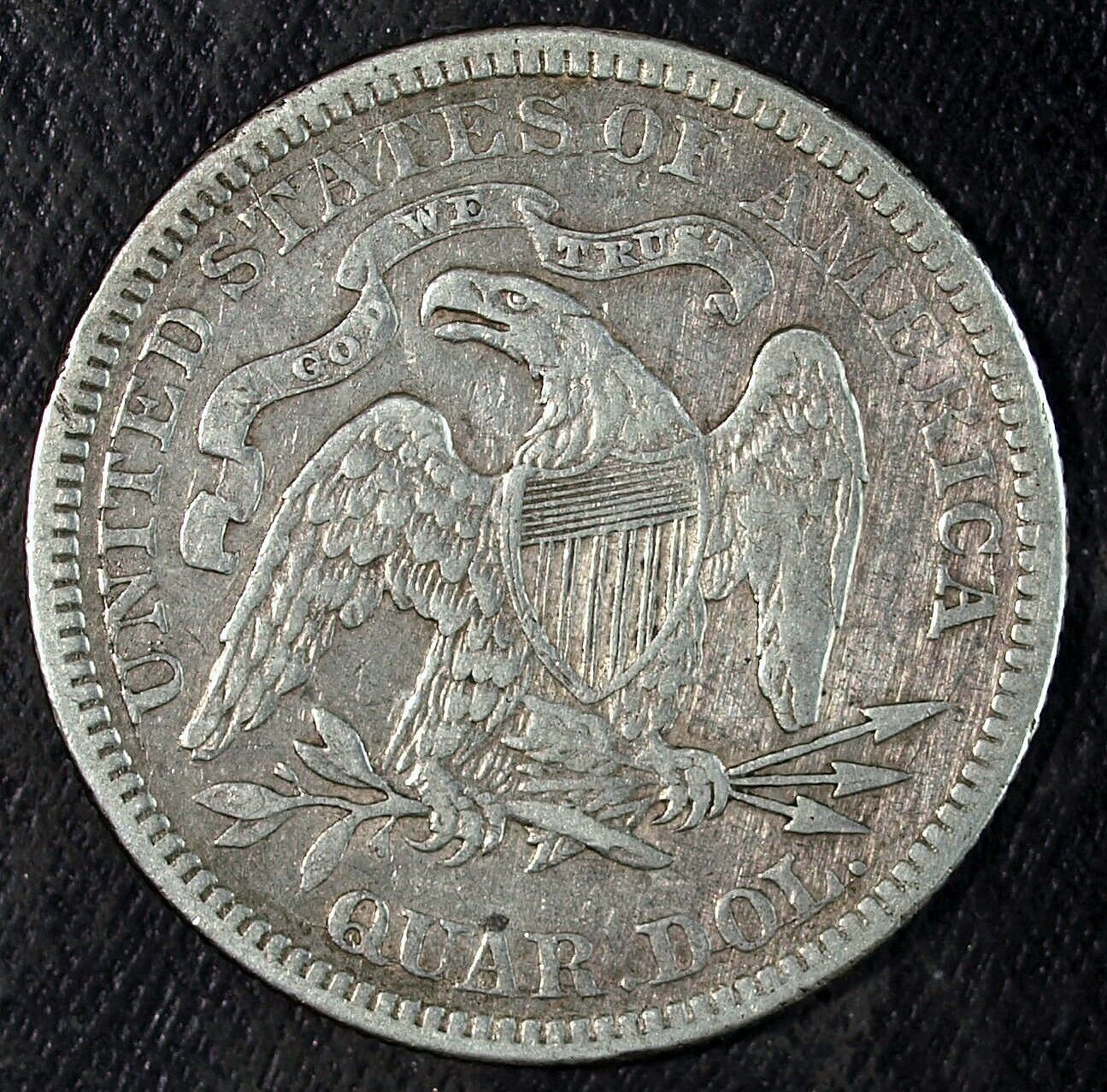 1876 P Seated Liberty Silver Quarter ☆☆ Circulated ☆☆ Great Toning 304