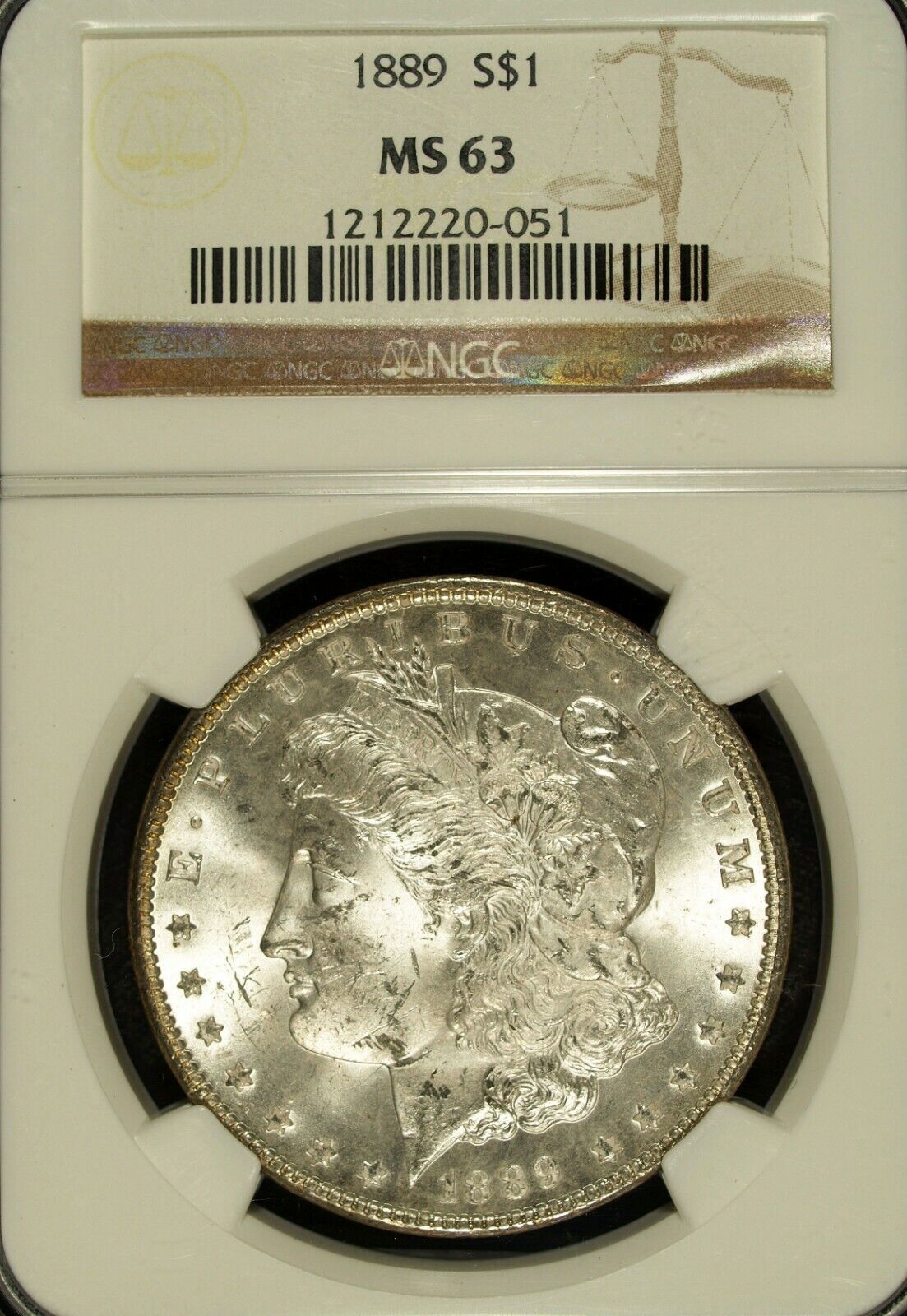 1889 P NGC MS 63 Morgan Silver Dollar ☆☆ Great Collectible ☆☆ 051
