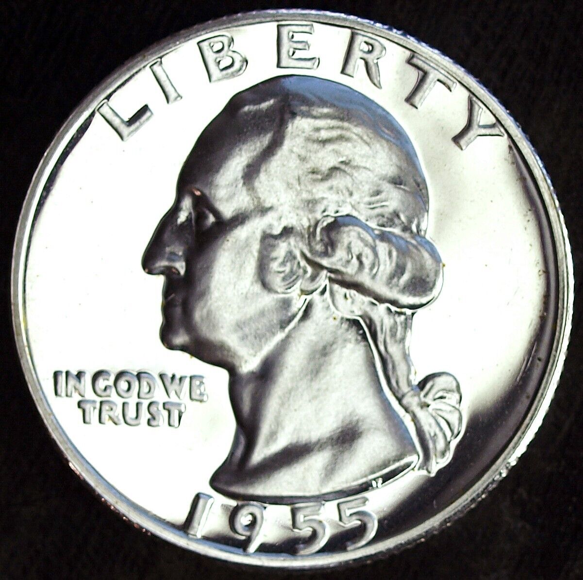 1955 Proof Washington Silver Quarter ☆ Great For Sets ☆ Fresh From Proof Set 102