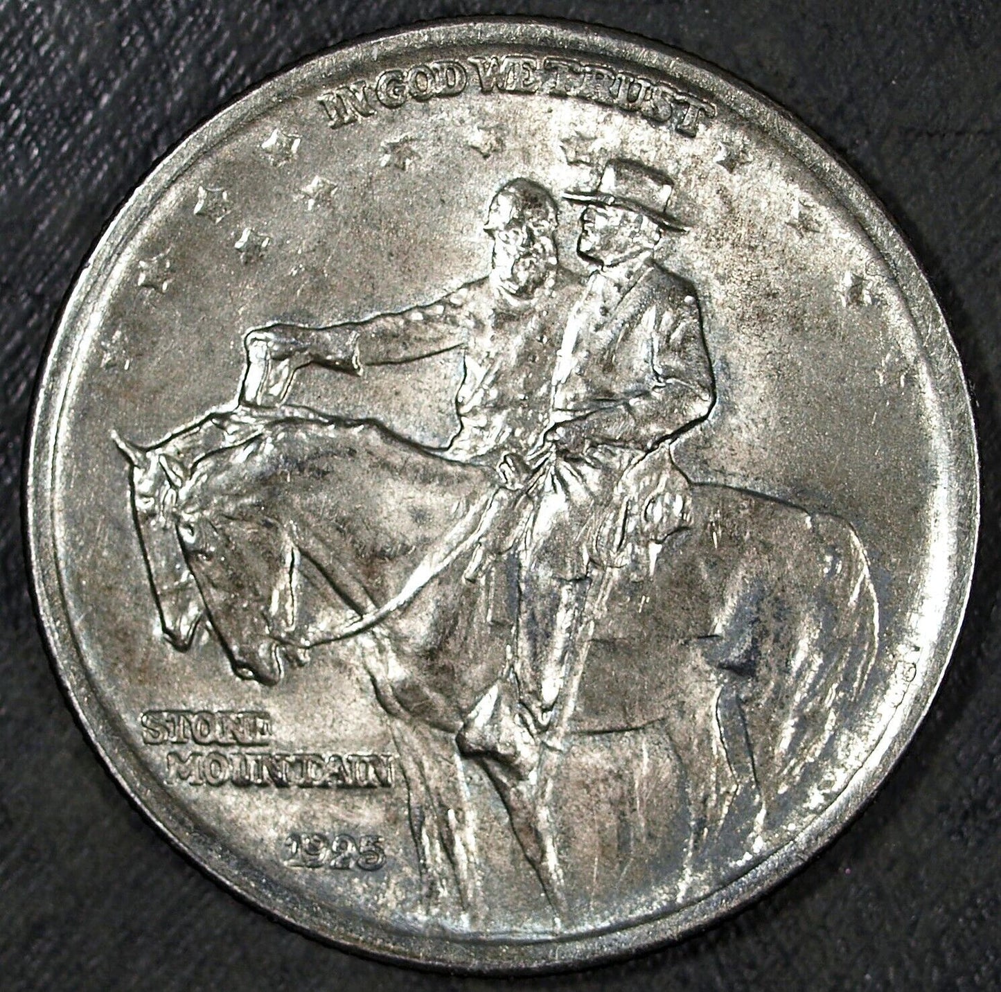 1925 Stone Mountain Commemorative Silver Half Dollar ☆☆ Toned Uncirculated 552