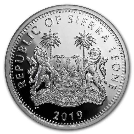 2019 Sierra Leone Rhino 2 Ounce Silver Round .999 ☆☆ Big Five $20