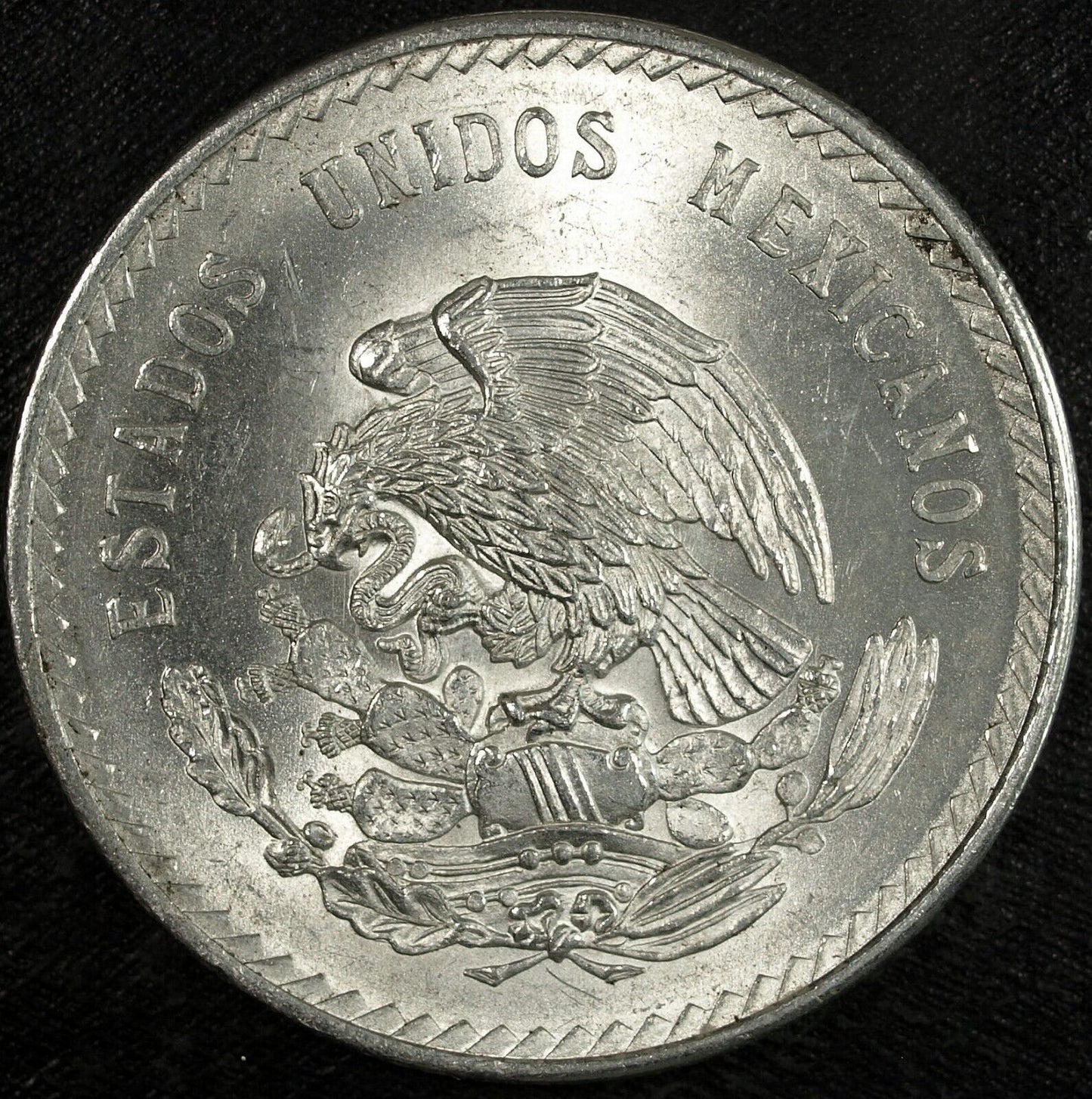 1948 Mexico Cinco 5 Pesos Silver Aztec Cuauhtemoc Uncirculated ☆☆ 608