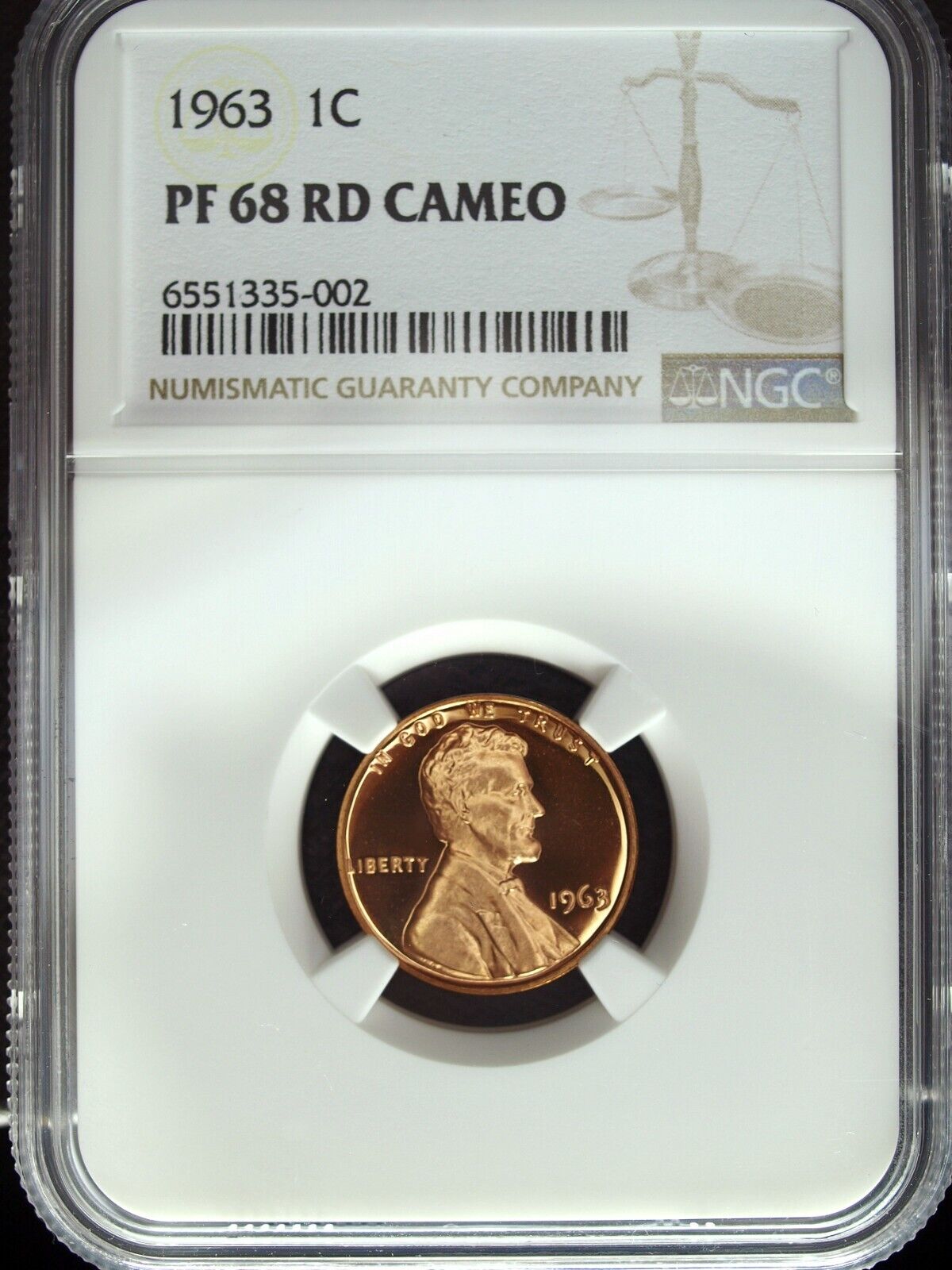 1963 NGC PF 68 Red Cameo Lincoln Cent ☆☆ Flashy Red Mirrors ☆☆ 002
