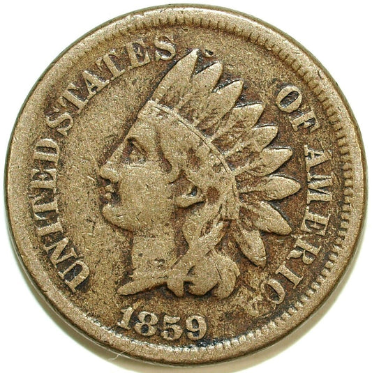 1859 Copper Nickel Indian Head Circulated Cent ☆☆ Great For Sets ☆☆ 402