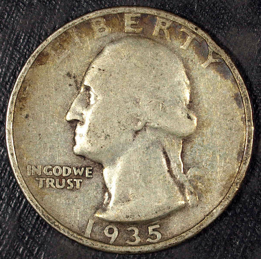 1935 P Washington Silver Quarter ☆☆ Circulated ☆☆ Great For Sets 377