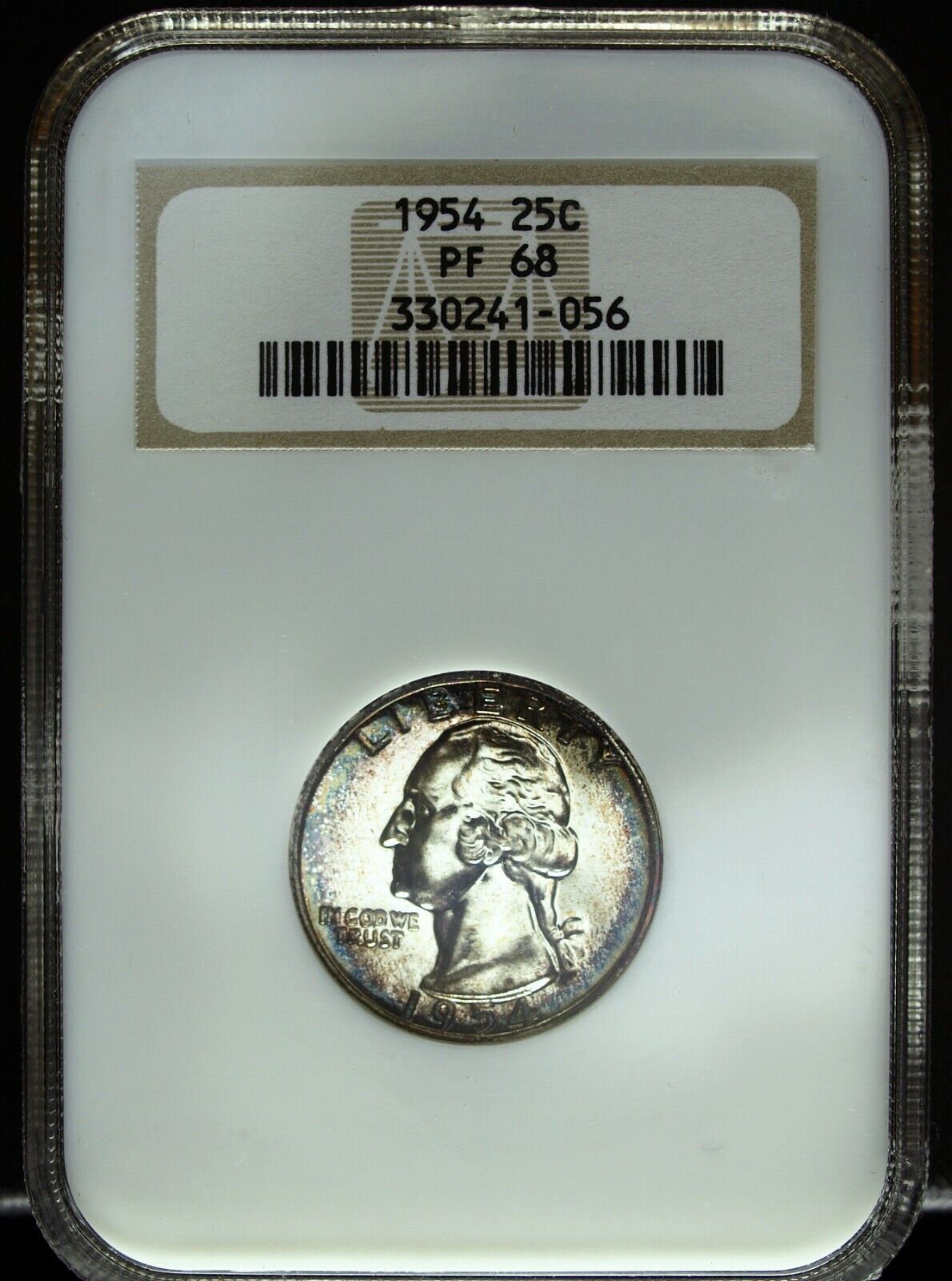 1954 NGC Proof 68 Washington Silver Quarter ☆☆ Great For Sets ☆☆ 056