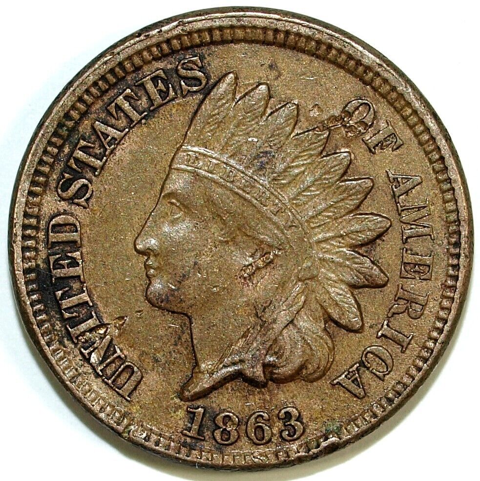 1863 Indian Head Circulated Cent ☆☆ Great Set Filler ☆☆ 102