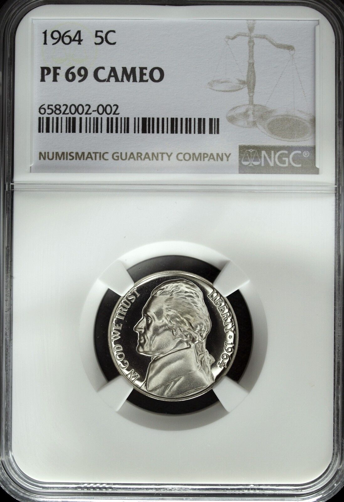 1964 NGC PF 68 Cameo Jefferson Nickel ☆☆ Great For Sets ☆☆ 002