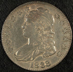 1833 XF Capped Bust Half Dollar Lettered Edge ☆☆ O-101 ☆☆ 403