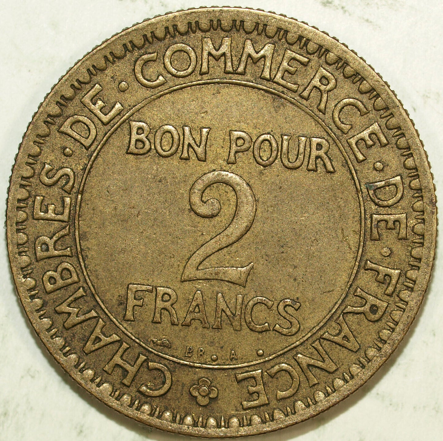 1921 France 2 Francs World Coin ☆☆ Circulated ☆☆ 459