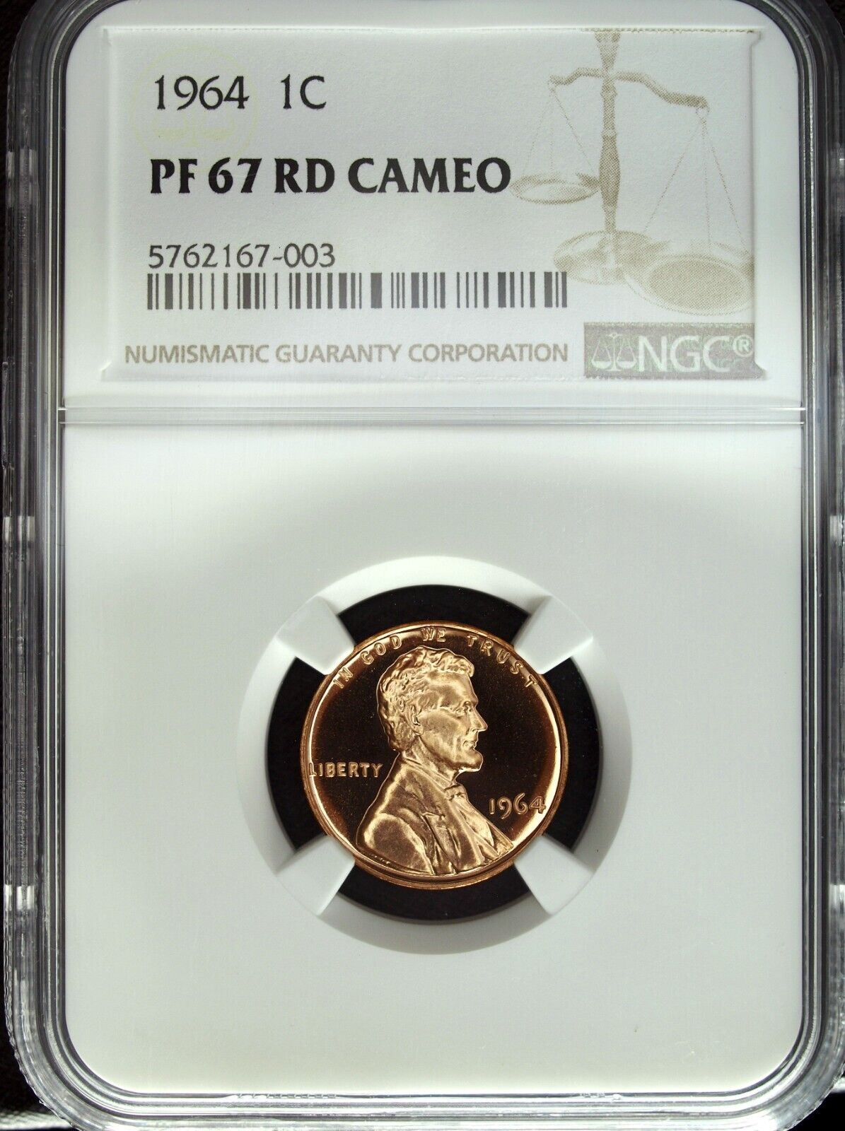 1964 NGC PF 67 Red Cameo Lincoln Cent ☆☆ Flashy Red Mirrors ☆☆ 003
