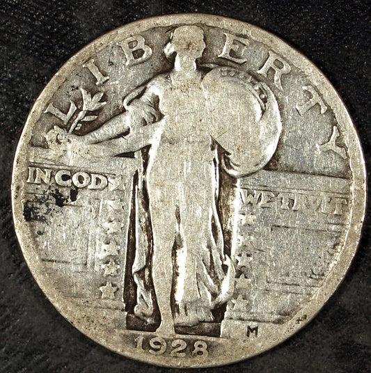 1928 P Standing Liberty Silver Quarter ☆☆ Circulated ☆☆ Great Set Filler 353