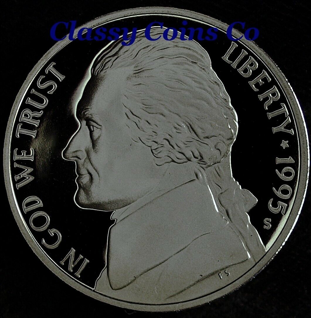 1995 S Proof Jefferson Nickel ☆☆ Great For Sets ☆☆ Fresh From Proof Set