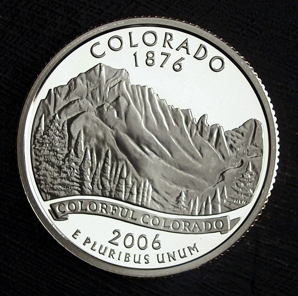 2006 S Colorado State Clad Proof Washington Quarter ☆☆ Great For Sets ☆☆