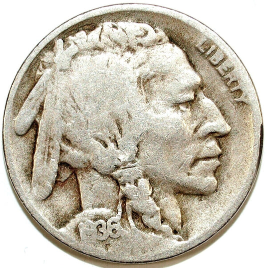 1936 D Buffalo Nickel ☆☆ Circulated Nickel ☆☆ Great Set Filler 158