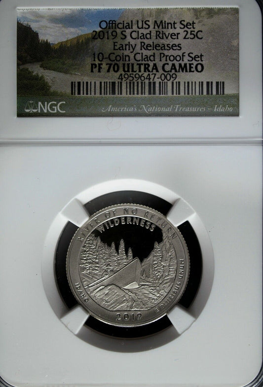 2019 S NGC Proof 70 UCAM Clad River of No Return ATB Quarter ☆☆