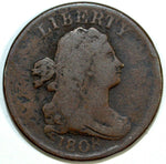 1808 Draped Bust Half Cent ☆☆ Rotated Reverse Die ☆☆ Great Set Filler 101