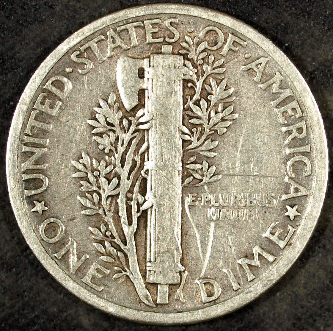 1927 P Mercury Silver Dime ☆☆ VF Circulated ☆☆ Great For Sets 303
