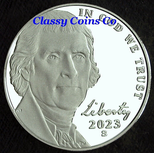 2023 S Proof Jefferson Nickel ☆☆Ultra Cameo ☆☆ Fresh From Proof Set ☆☆