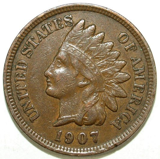 1907 Indian Head Circulated Cent ☆☆ Great Set Filler ☆☆ 448