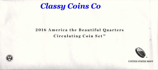 2016 P & D ATB Clad Circulating Quarter Set ☆☆ US Mint ☆☆ 10 Coin Set  ☆☆