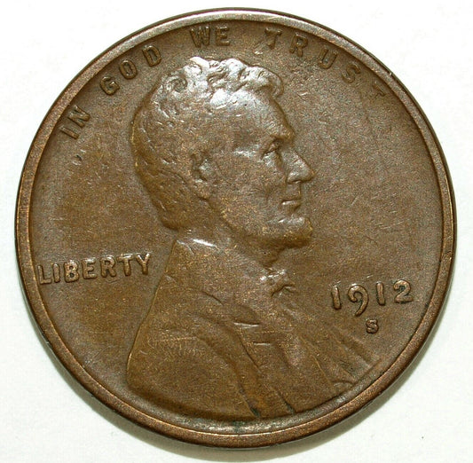 1912 S Lincoln Cent ☆☆ Circulated ☆☆ Great Set Filler 259