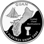 2009 S Guam Clad Proof Quarter ☆☆ US Territories ☆☆ Great For Sets