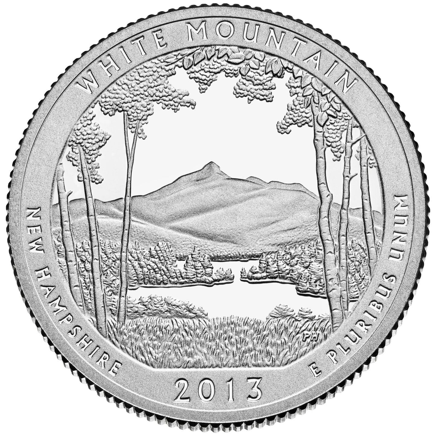 2013 S White Mountain New Hampshire Clad Proof Quarter ☆☆ National Parks ATB ☆☆