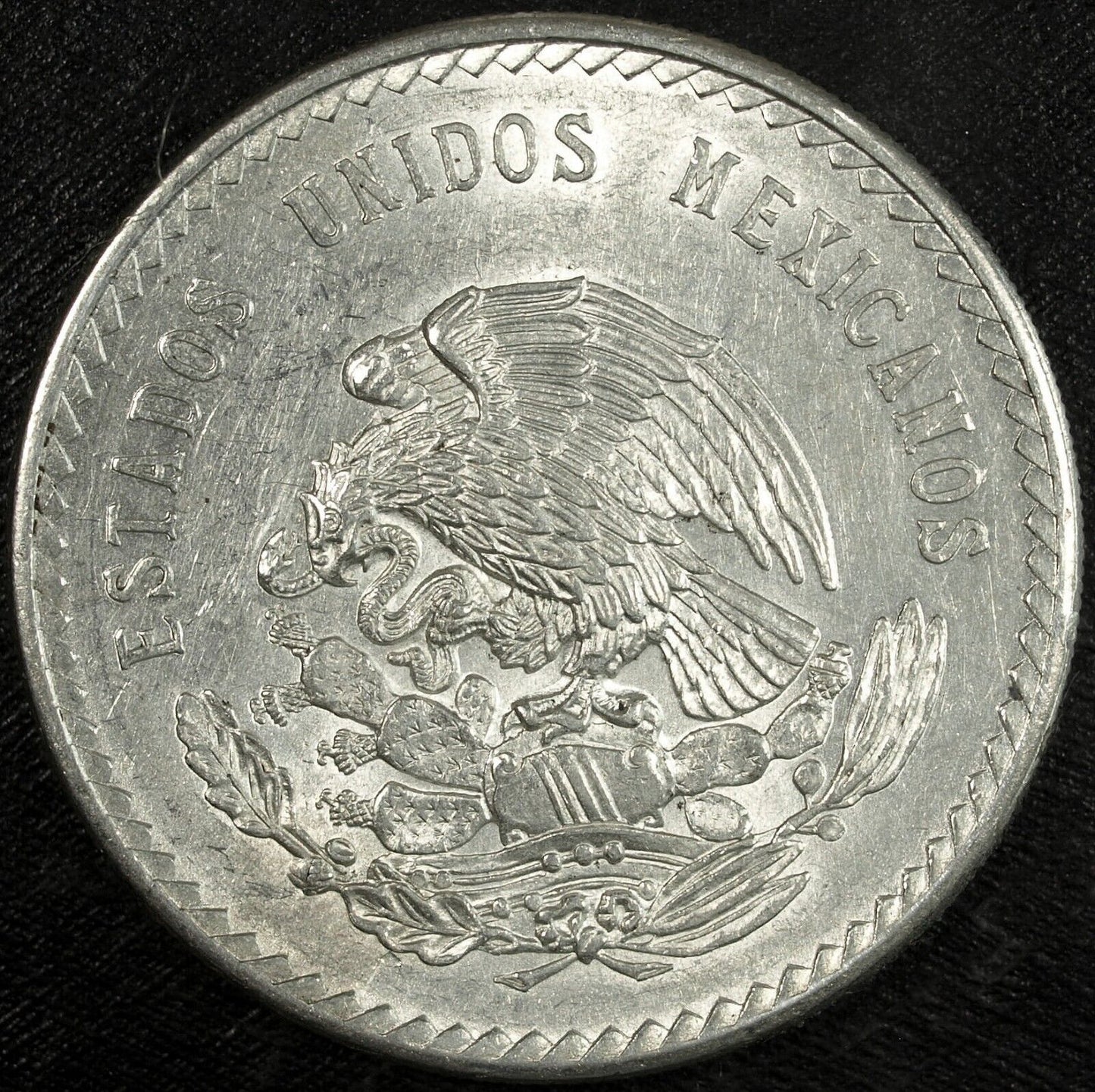 1948 Mexico Cinco 5 Pesos Silver Aztec Cuauhtemoc Uncirculated ☆☆ 603