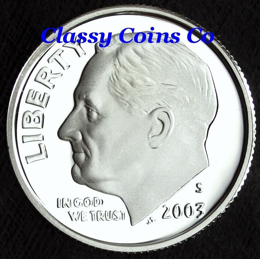 2003 S Silver Proof Roosevelt Dime ☆☆ Great For Sets ☆☆ Fresh Out of Proof Set