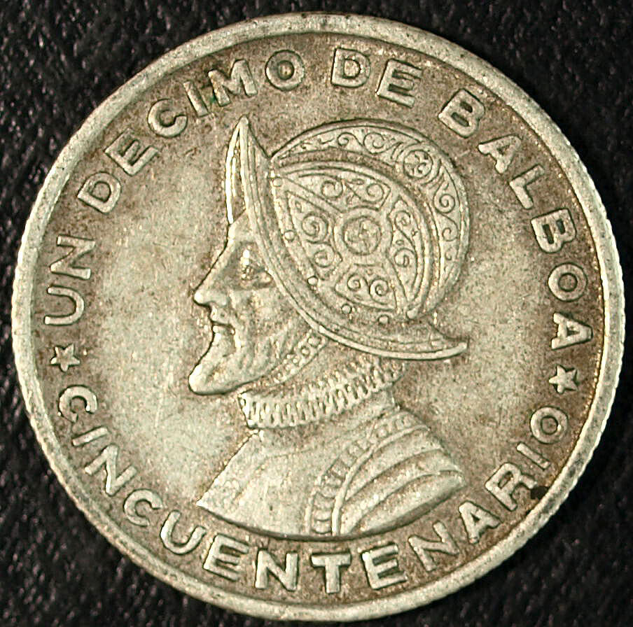 1953 Republica de Panama ☆☆ Silver 1/10 Balboa ☆☆ Great Set Fillers 278