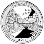 2011 S Chickasaw Oklahoma Clad Proof Quarter ☆☆ National Parks ATB ☆☆ For Sets
