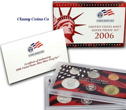 2006 S US Silver Proof Set ☆☆ Great For Sets ☆☆ 10 Proof Coins ☆☆