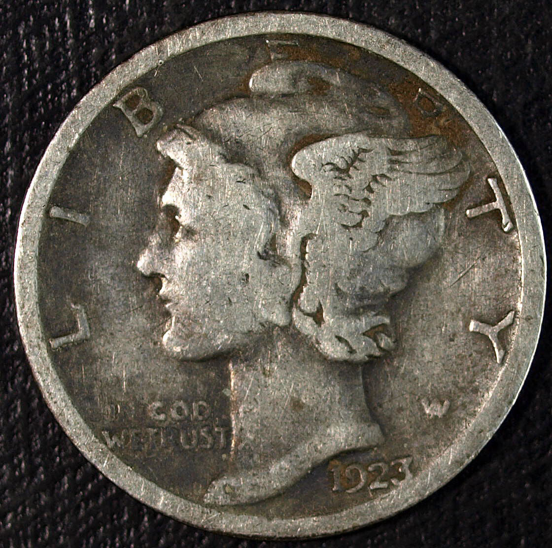 1923 S Mercury Silver Dime ☆☆ Circulated ☆☆ Great Set Filler 408