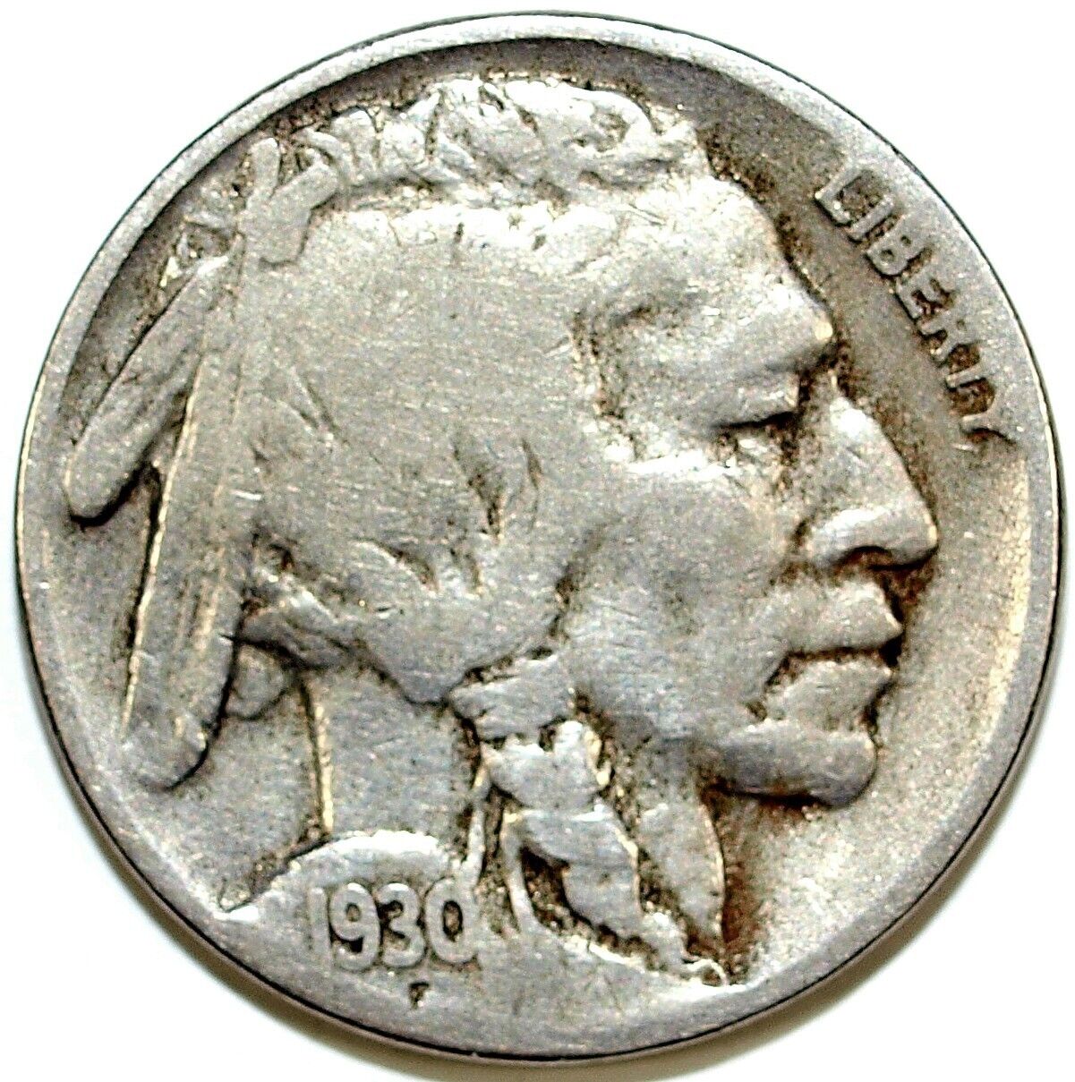 1930 S Buffalo Nickel ☆☆ Circulated ☆☆ Great Book Filler 162