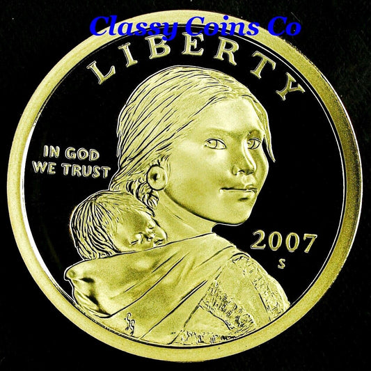 2007-S Proof Sacagawea Dollar ☆☆ Ultra Cameo ☆☆ Fresh From Proof Set