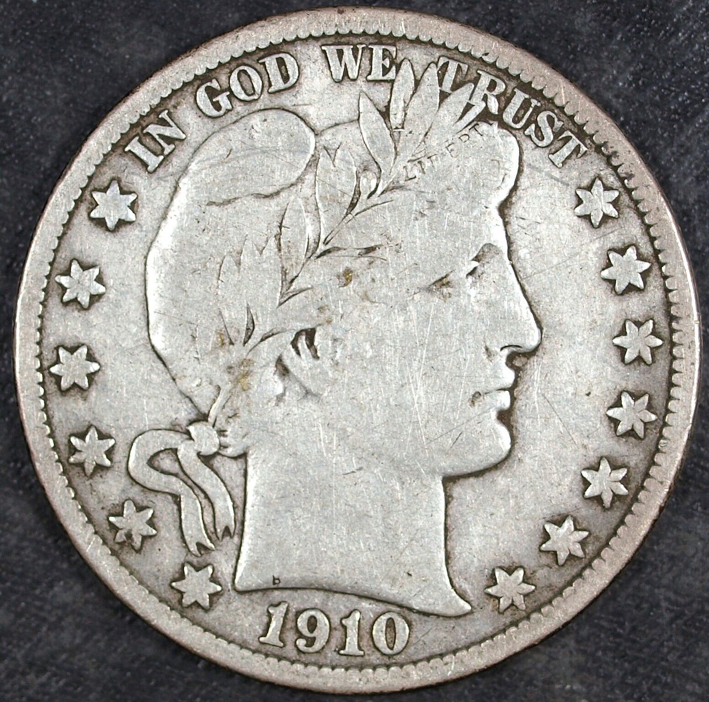 1910 S Barber Silver Half Dollar ☆☆ Circulated ☆☆ Great For Sets 408