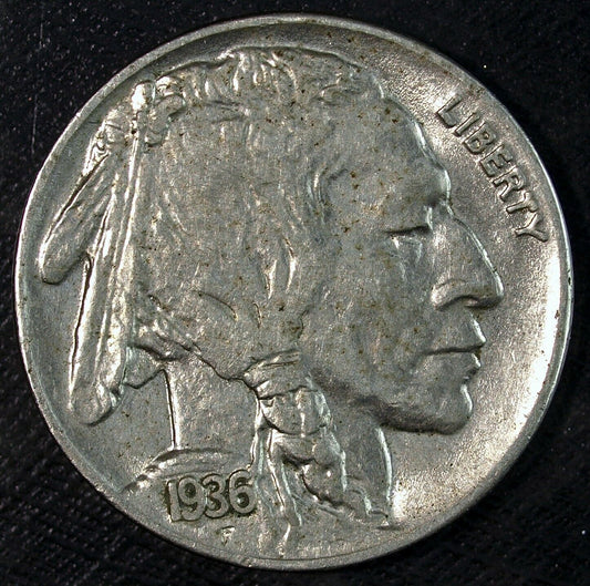 1936 P Buffalo Nickel ☆☆ Circulated Nickel ☆☆ Great Set Filler 404