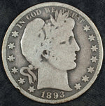 1893 O Barber Silver Half Dollar ☆☆ Circulated ☆☆ Great For Sets 201