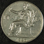 1923 Rome Itlay Vittorio Emanuele III 1 Lira ☆☆ Almost UnCirculated ☆☆ 235