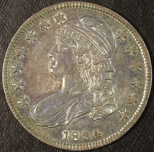 1834 Sm. Date/Lg. Stars/Small Letters Capped Bust Silver Half Dollar ☆☆ 310