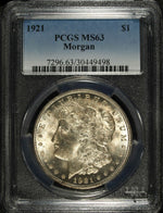 1921 P PCGS MS 63 Morgan Silver Dollar ☆☆ Great Collectible ☆☆ 498