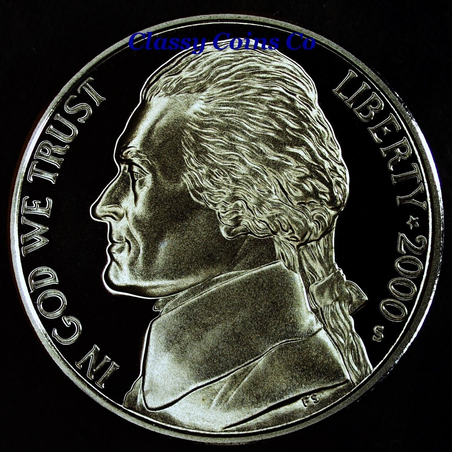 2000 S Proof Jefferson Nickel ☆☆ Great For Sets ☆☆ Fresh From Proof Set ☆☆