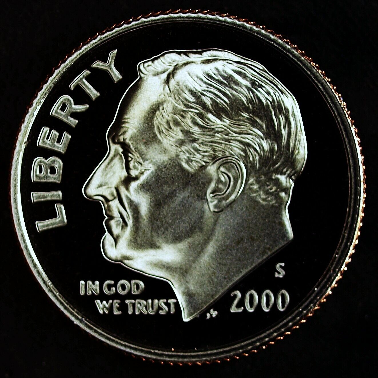 2000 S Clad Proof Roosevelt Dime ☆☆ Great For Sets ☆☆ Fresh Out of Proof Set