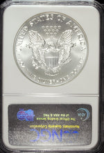1992 NGC MS 70 American Silver Eagle ☆☆ Uncirculated ☆☆ 001