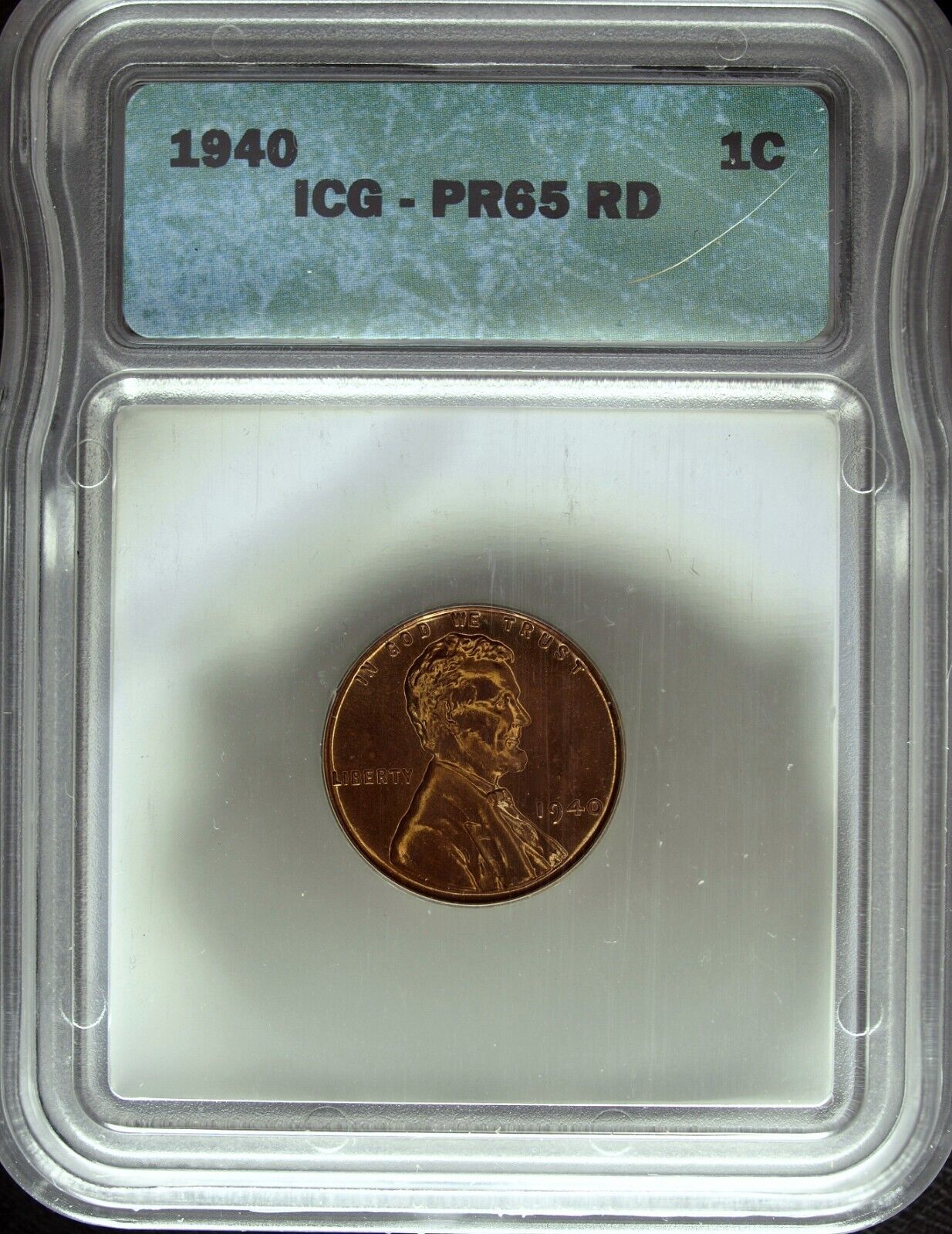 1940 ICG PF 65 Red Lincoln Cent ☆☆ Flashy Red Mirrors ☆☆ 201