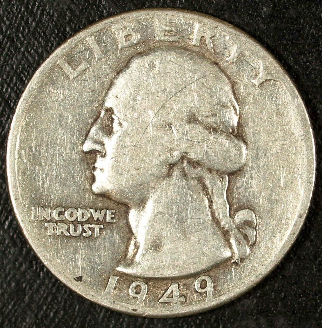 1949 D Washington Silver Quarter ☆☆ Circulated ☆☆ Great For Sets 216