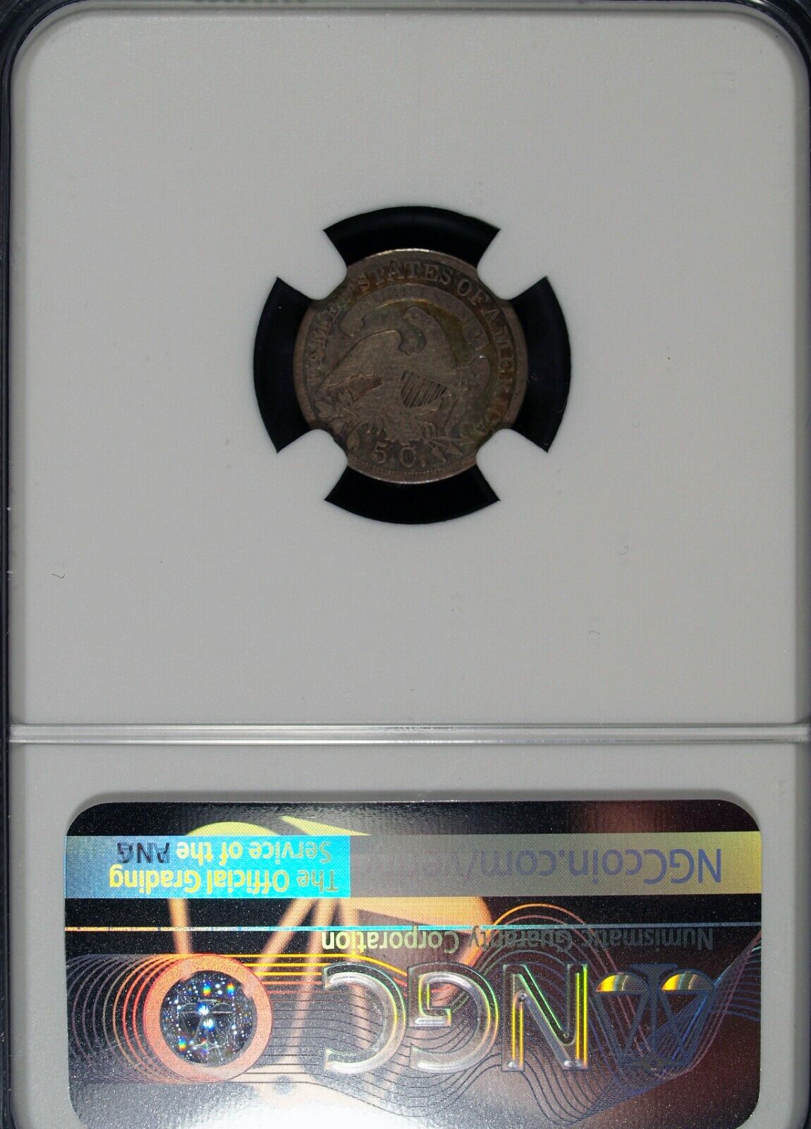 1837 NGC F 12 Capped Bust Silver Half Dime ☆☆ Large 5 LM-1 ☆☆ 009