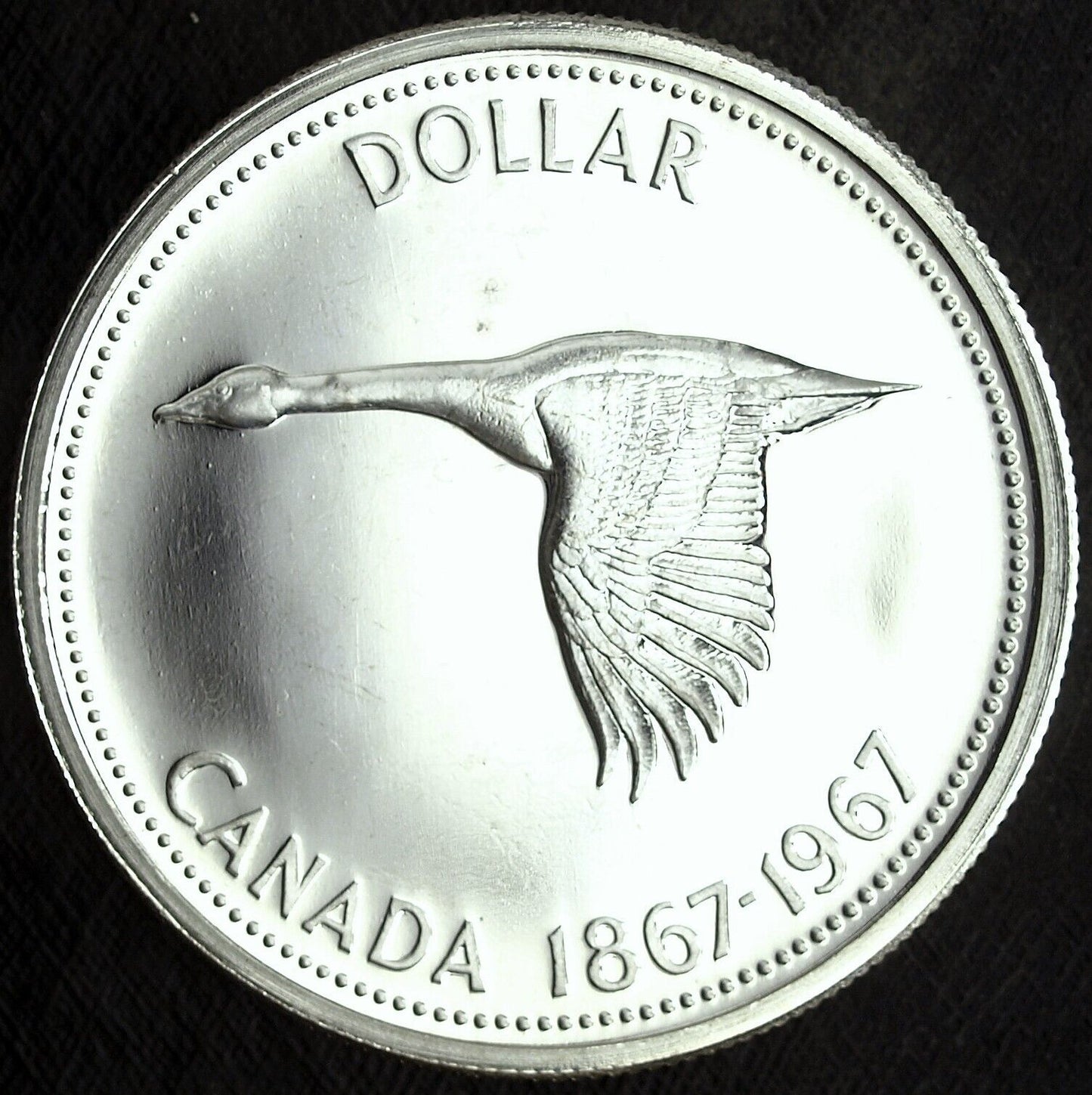 1967 Canada Flying Goose Silver Dollar ☆☆ UnCirculated ☆☆ Great Set Filler 407