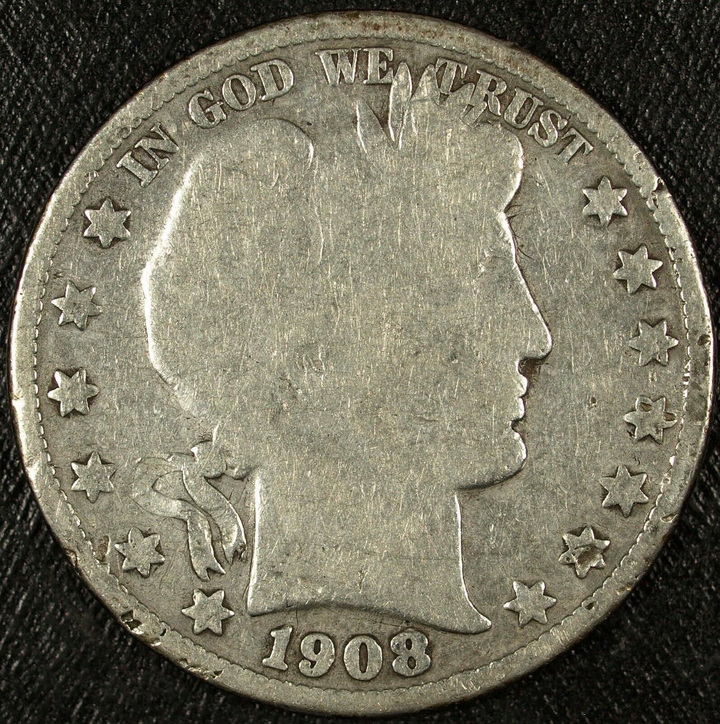 1908 O Barber Silver Half Dollar ☆☆ Circulated ☆☆ Great For Sets 218